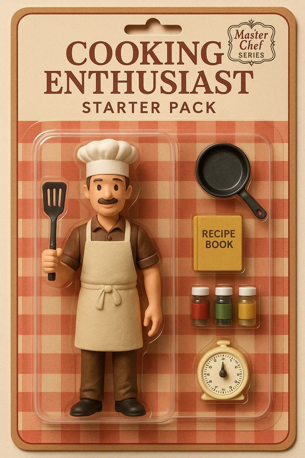 Example of a Cooking Enthusiast Starter Pack Figurine generated with ChatGPT