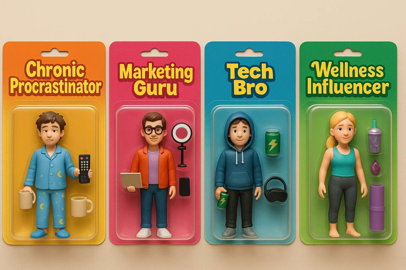 Overview of Starter Pack Figurines created with ChatGPT