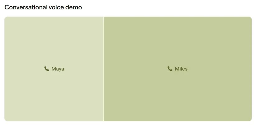 Sesame AI's conversational interface showing natural voice interaction
