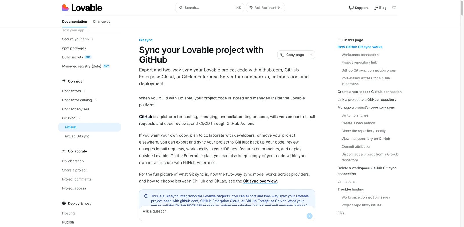 Lovable generated app builder interface showing code-backed app creation controls