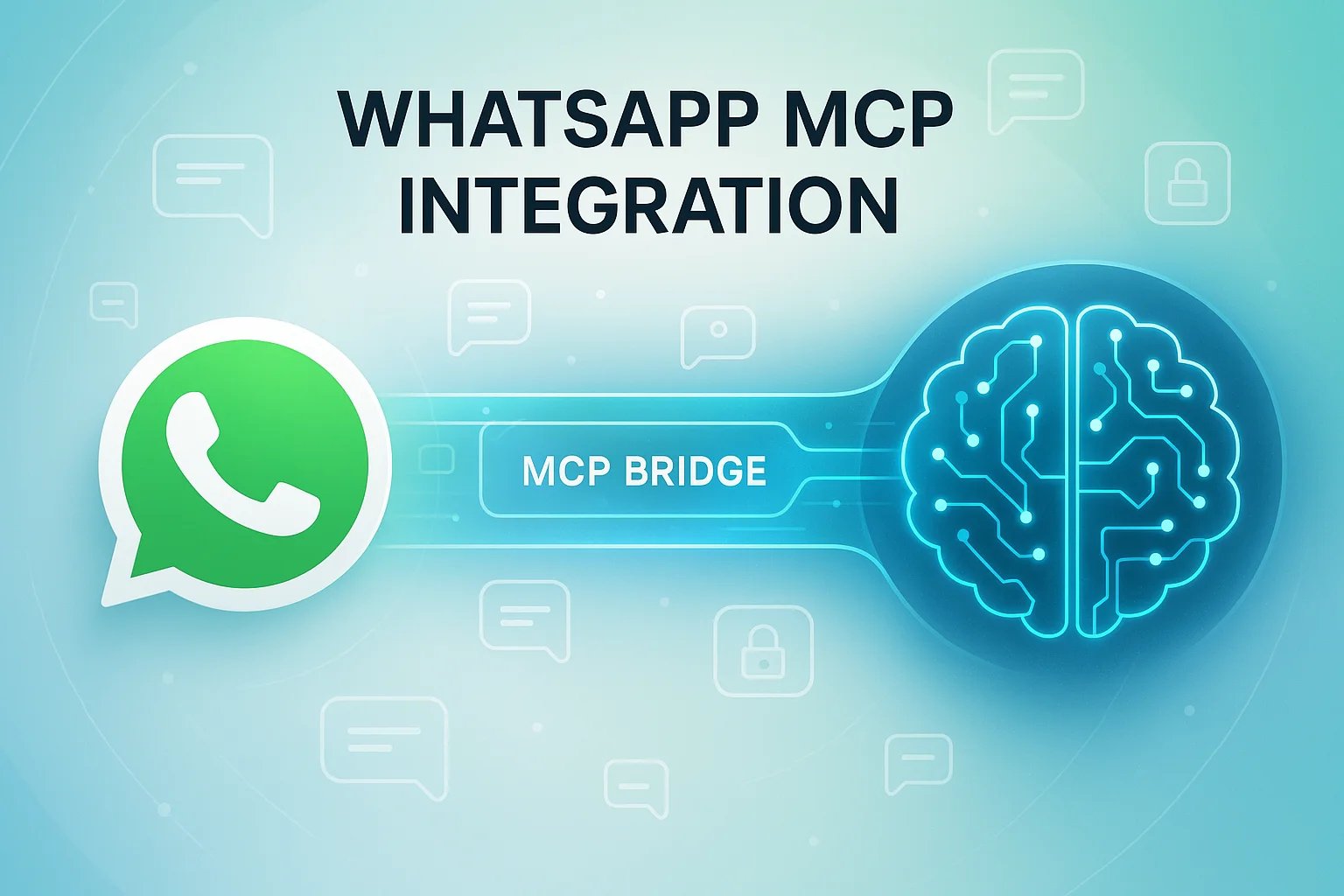 WhatsApp MCP Integration Diagram showing connection between WhatsApp and AI systems